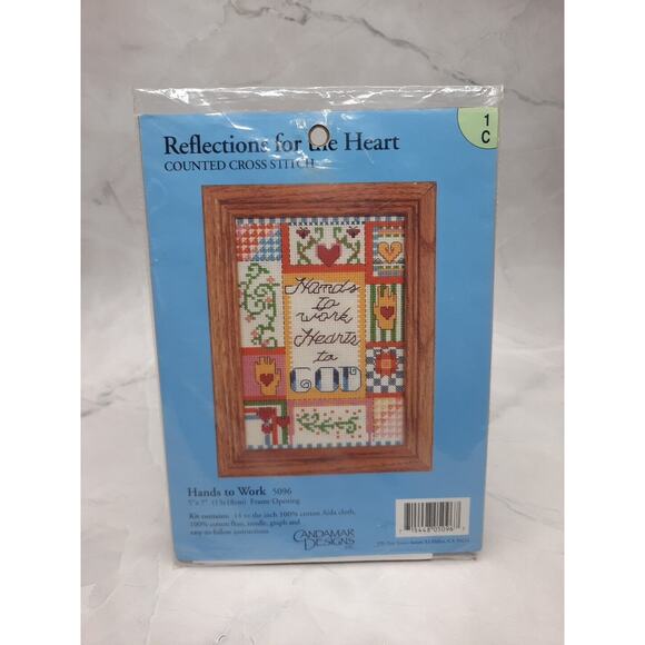 Vintage Candamar Designs Counted Cross Stitch Kit Hands to Work 5096 5x7 - Picture 1 of 4